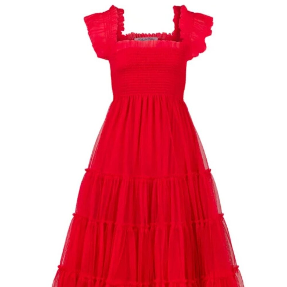 Hill House Ellie Nap Dress - Collectors Edition Red Tulle